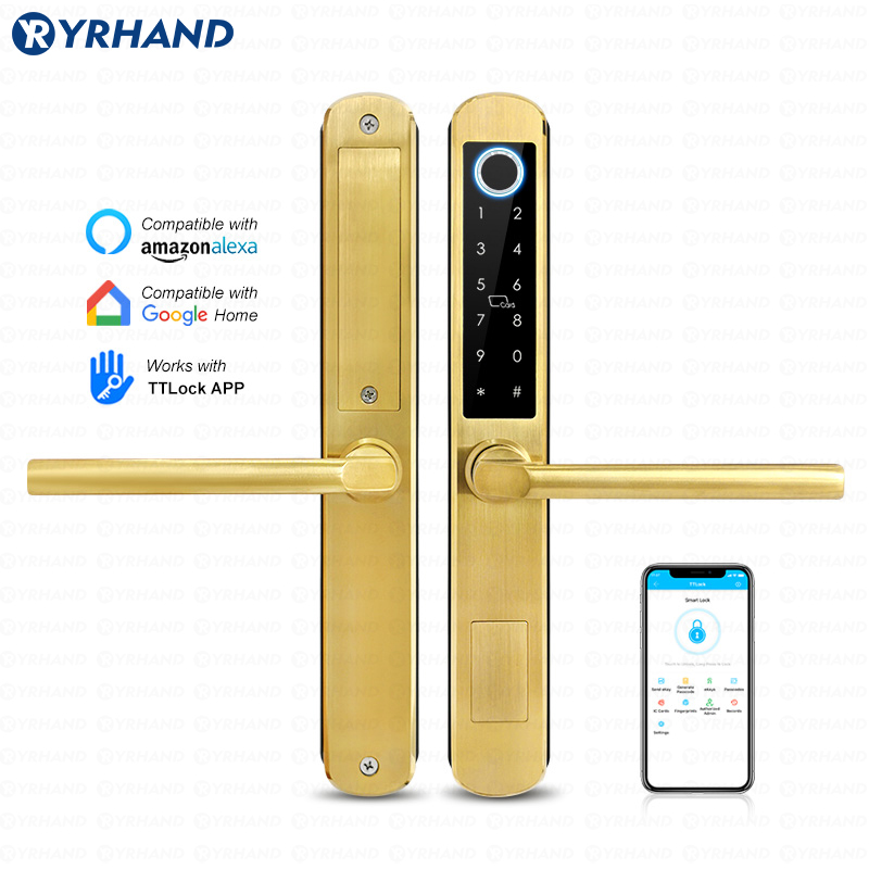 Home Security Key - IP66 Gold Stainless steel Sliding Glass