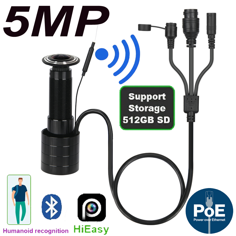 Home Security Camera Installation - 5MP Door Eye IP POE Camera