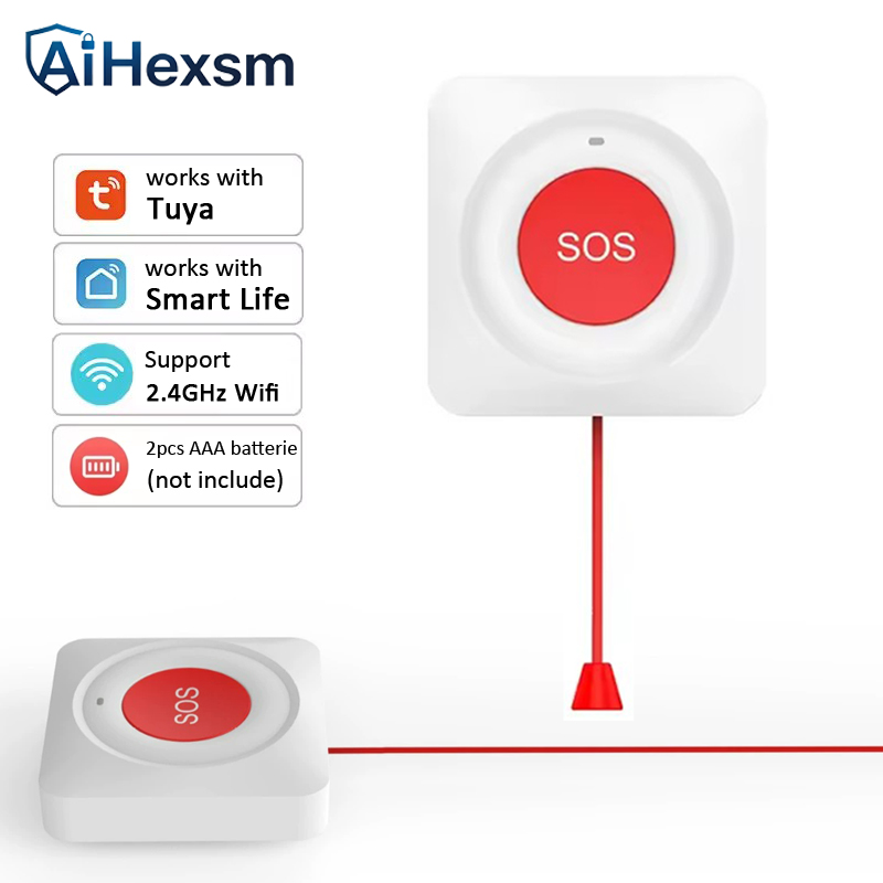 Home Security Key - Tuya WiFi SOS Button Easy pull