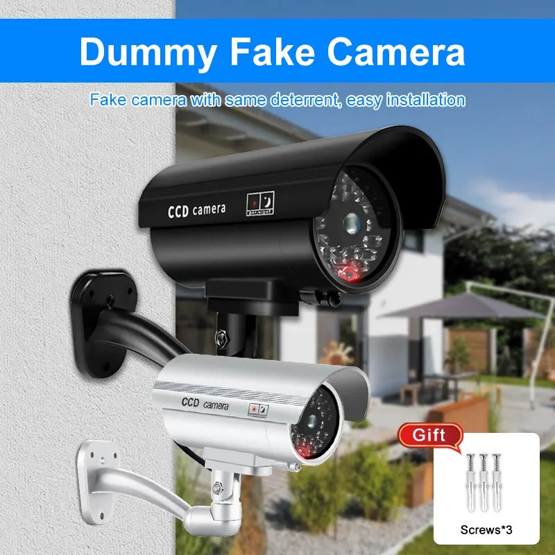 Home Security Camera System - 1PC Dummy Security Camera Watreproof Indoor