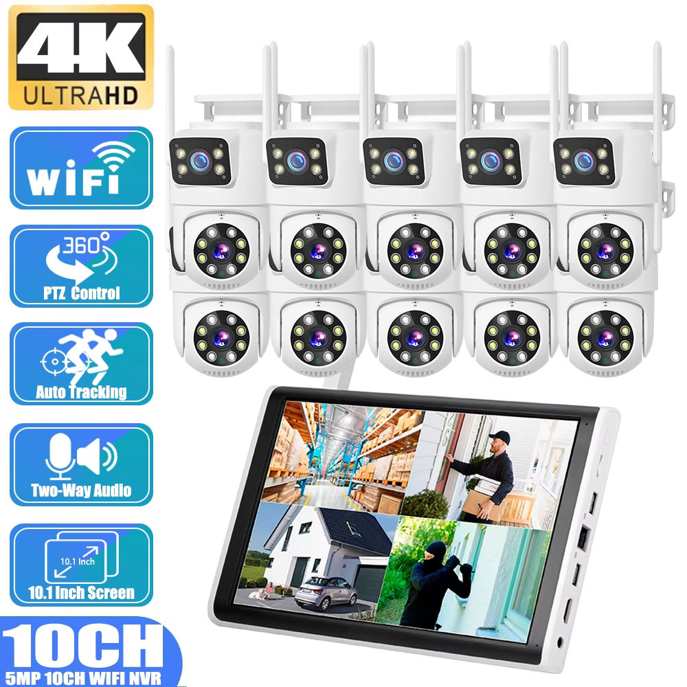 Home Security Nvr - 8MP 4K Dual Lens Human Detection