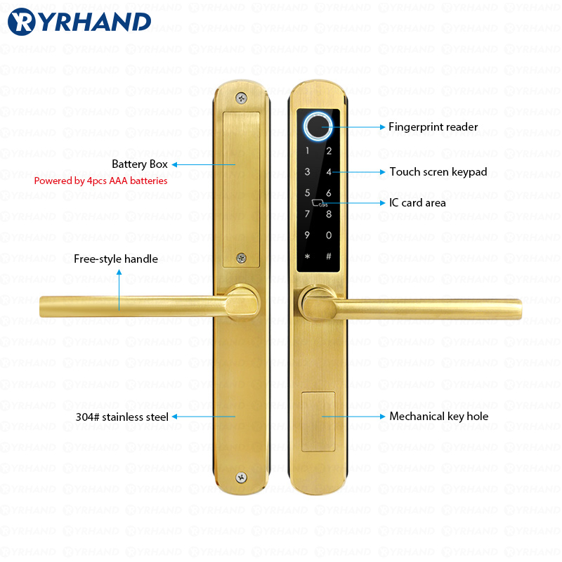 IP66 Gold Stainless steel Slid - Home Security Key review and price