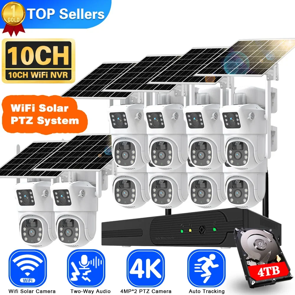 4K 8MP Dual Lens Wifi Solar CC - Home Security Nvr review and price