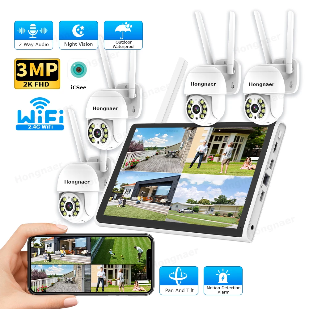 2026 Hongnaer 3MP 4 Channel Wi - Home Security Nvr review and price