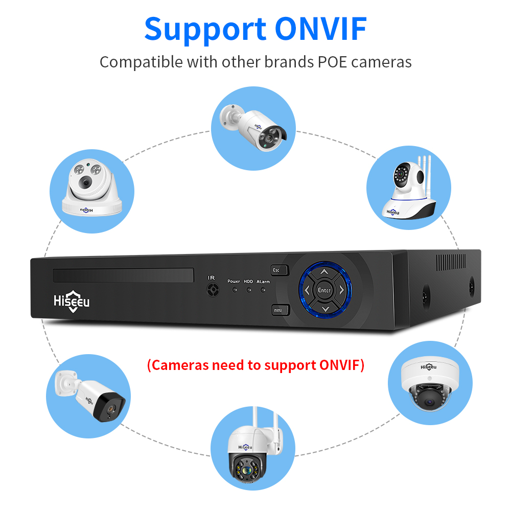 Hiseeu 4CH 10CH 16CH 4K 8MP 5M - Home Security Camera System review and price