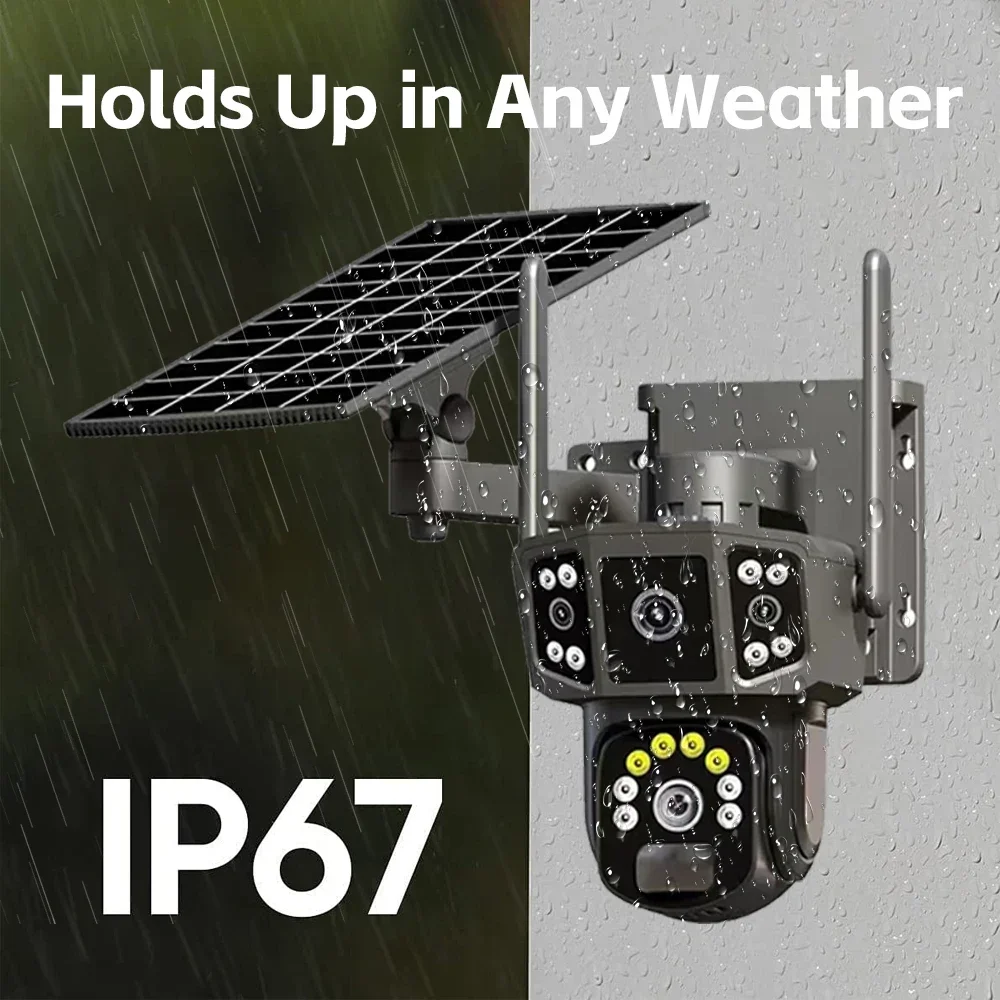 WIFI 4G SIM Solar Camera V380, - Ip Camera Outdoor 4K review and price