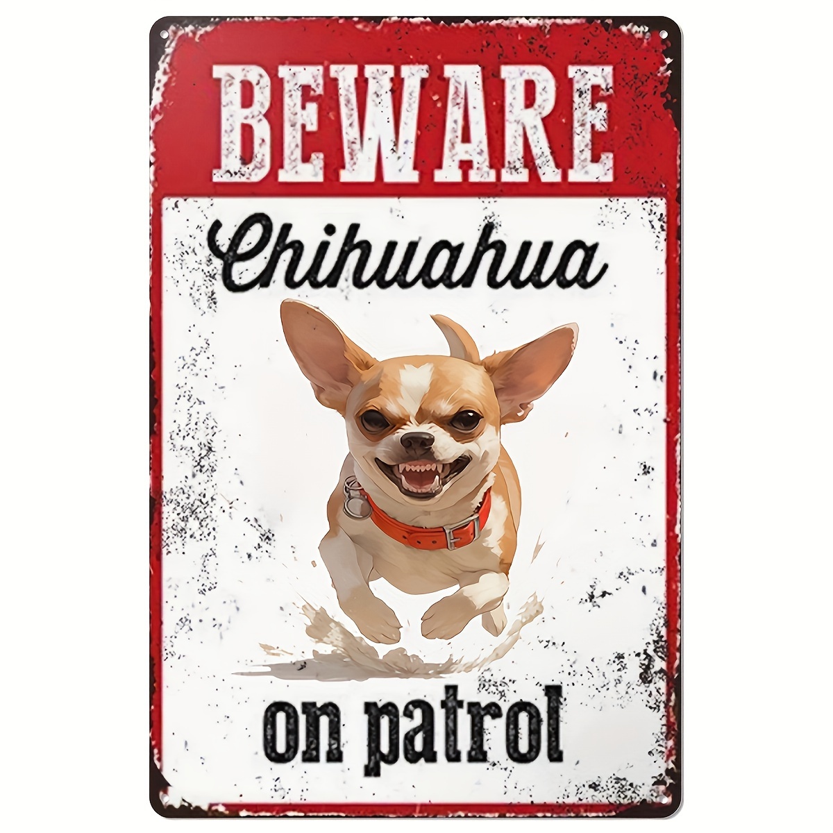 Beware of Chihuahua on Patrol  - Home Security Brand review and price