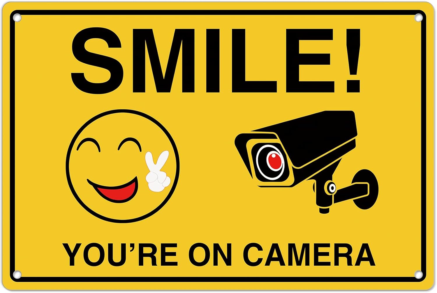 Smile Youre On Camera Signs ;  - Home Security Tips review and price