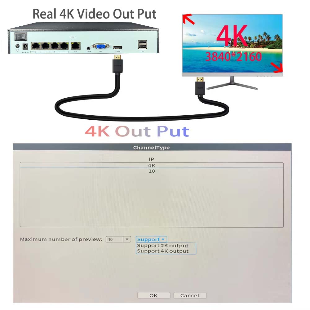 4K 10CH NVR 4/8Port POE For 8M - Home Security Nvr review and price