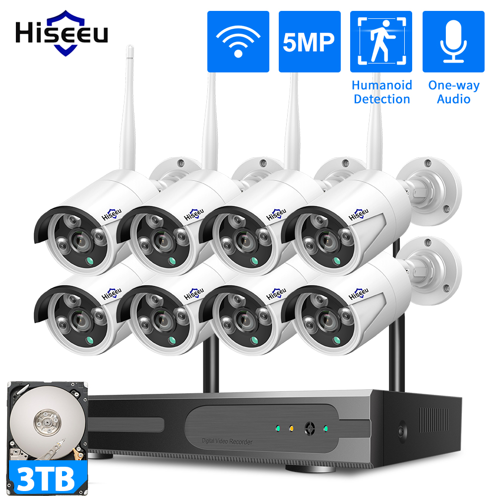 Hiseeu 3/5/8MP WiFi CCTV Camer - Home Security Nvr review and price