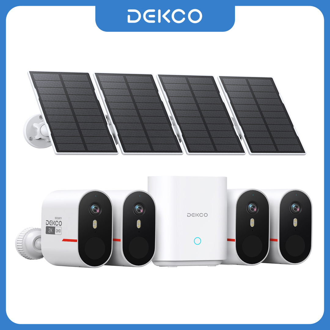 Dekco 3MP WiFi Solar Camera Sy - Home Security Camera System review and price