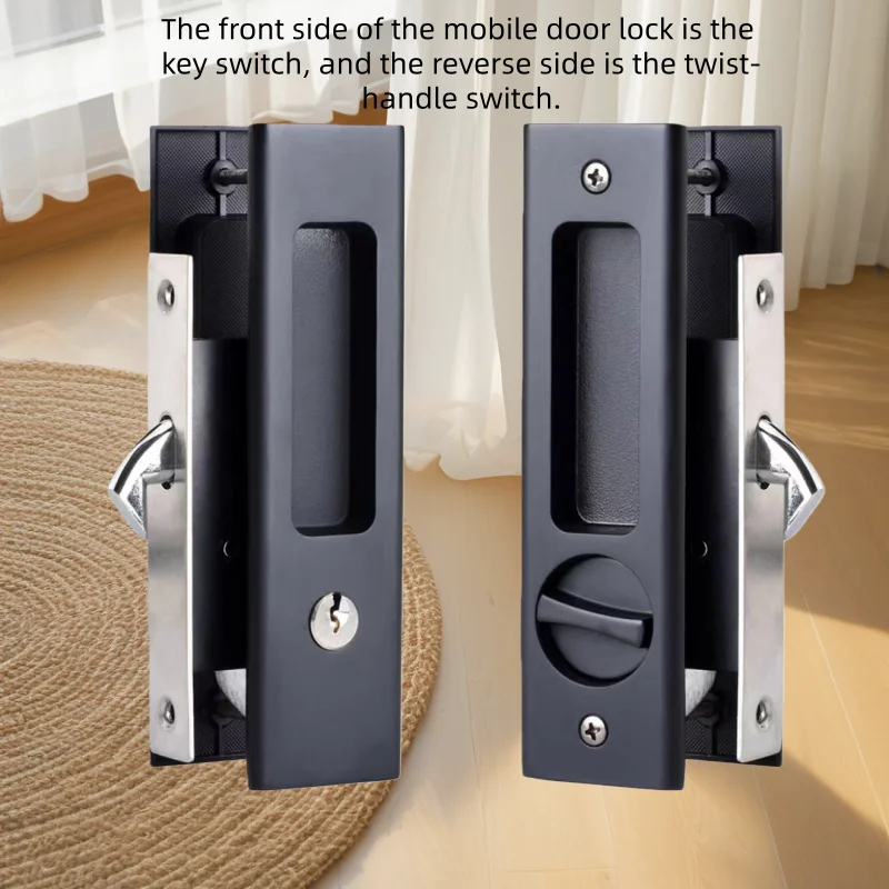 Heavy-Duty Black Sliding Door  - Home Security Key review and price