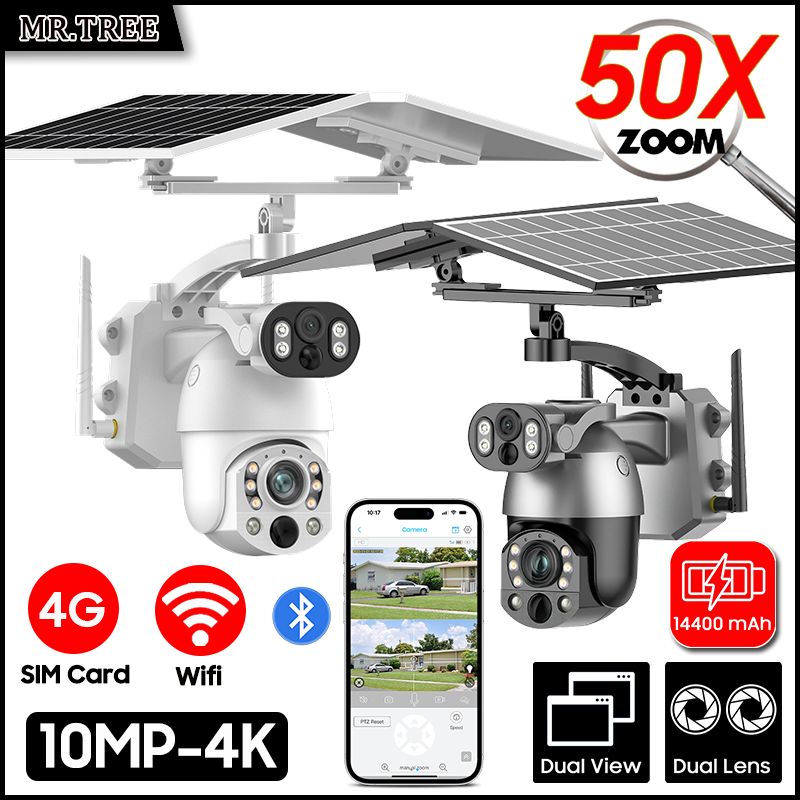 4K 50X Optical Zoom Dual Lens  - Ip Camera Outdoor 4K review and price