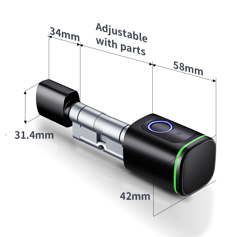 Smart Cylinder Lock Tuya 60-90 - Home Security Key review and price